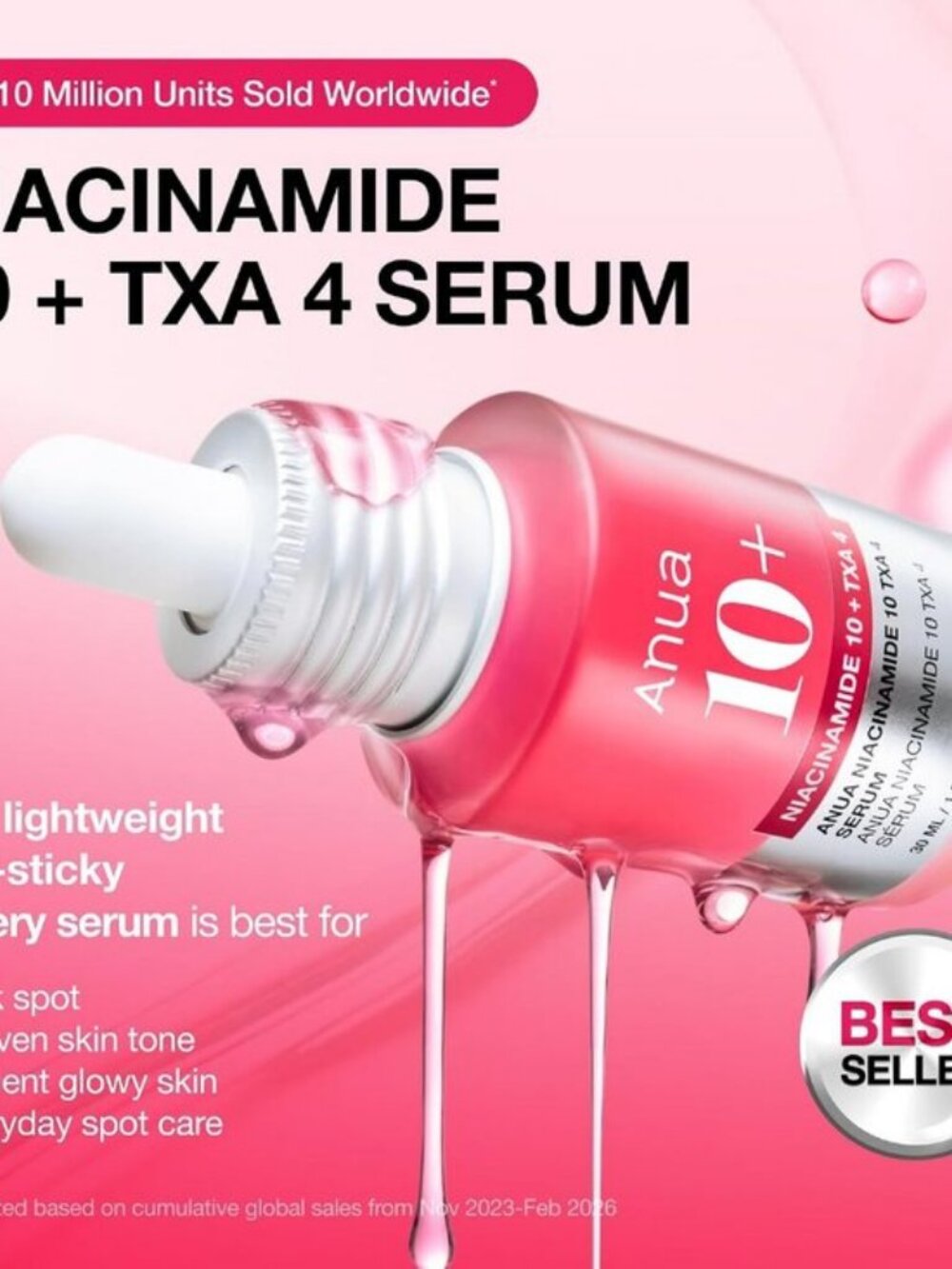 Anua Niacinamide 10 + TXA 4 Serum, Korean Skincare, 1.01 fl.oz - Picture 8 of 12